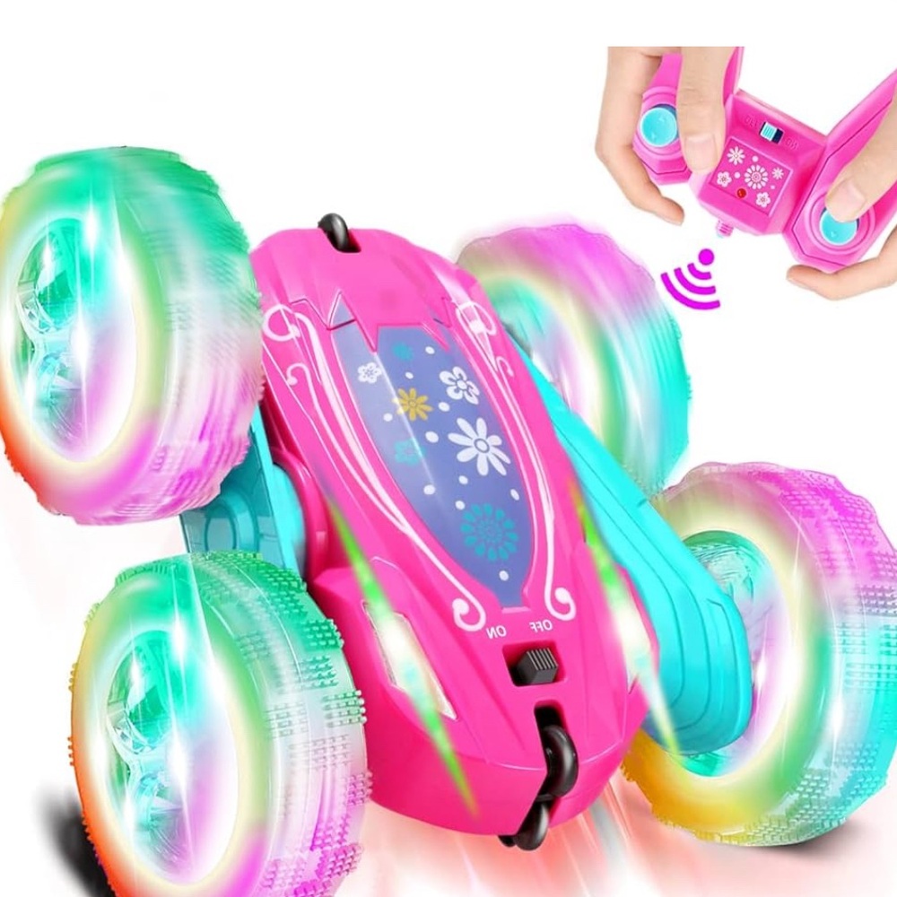 BNWT- Free to fly. Double side roll remote control vibrant car